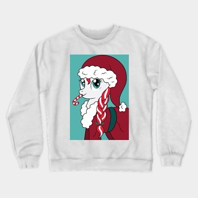 Candy Cane Crewneck Sweatshirt by CloudyGlow